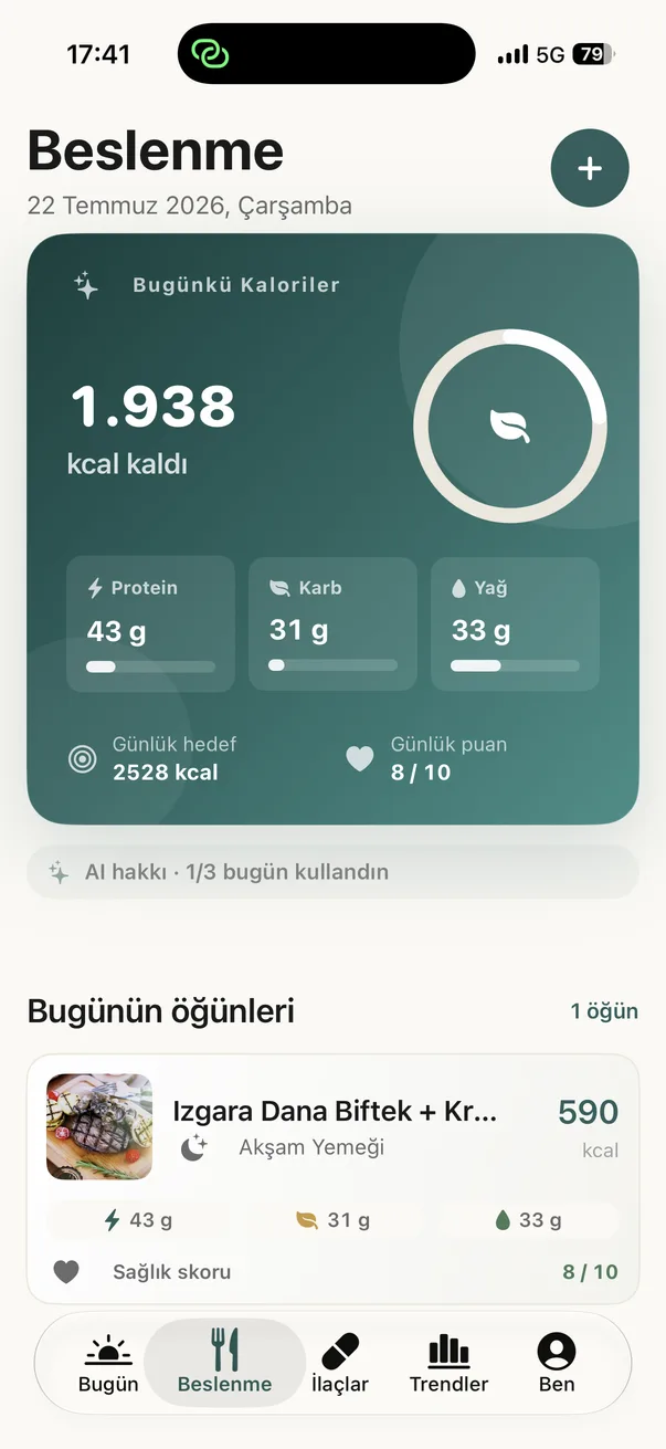 Kapsül nutrition goals